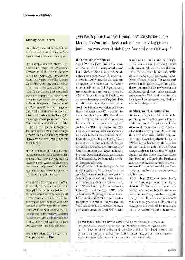 Vorschauseite 2: EIN BEWEGENDER UNTERNEHMER