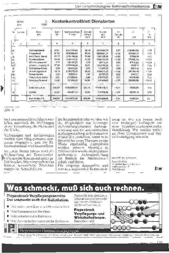 Vorschauseite 5: Das patientenbezogene Kommunikationssystem Erfahrungen im St. Elisabethen-Krankenhaus Lörrach, Kostenrechnung