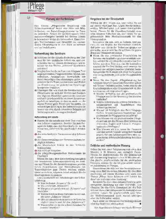 Vorschauseite 4: Pflegepraktische Fortbildung für die Häusliche Pflege Teil 4: Umgang mit Schmerz