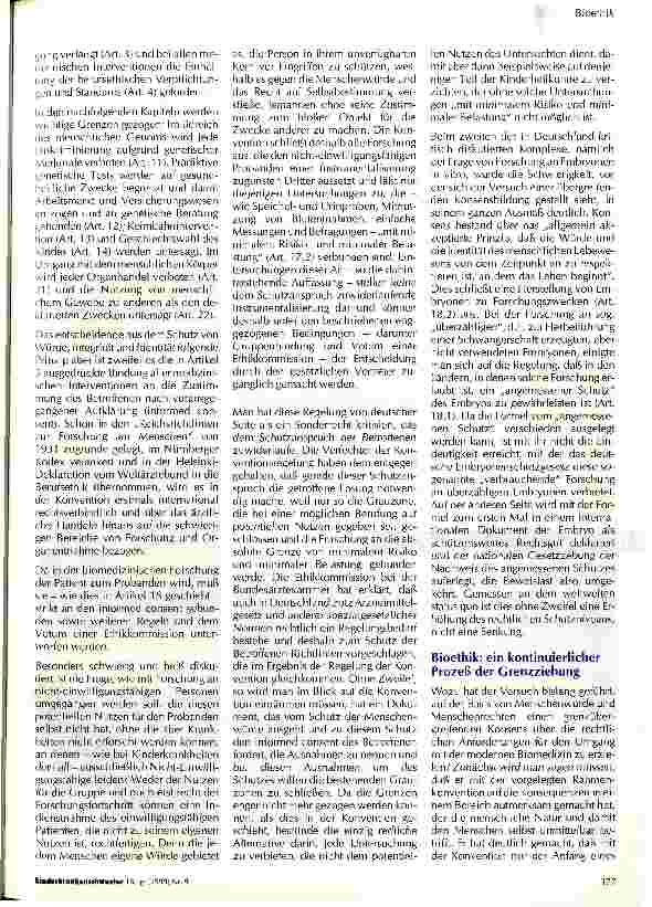 Vorschauseite 4: Grenzen des Machbaren - medizinische Ethik und moderne Biomedizin