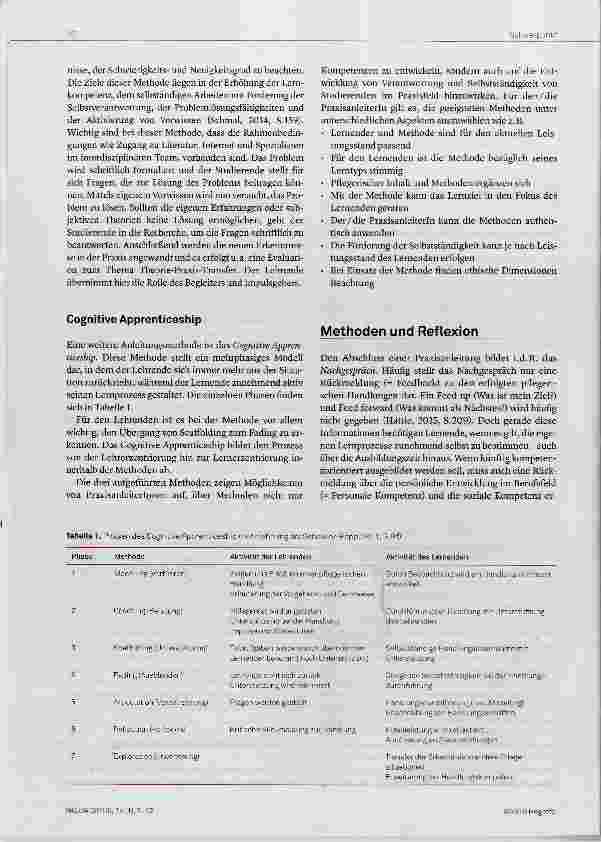 Vorschauseite 4: Methodische Kompetenzen von Praxisanleiterinnen für die hochschulische Ausbildung