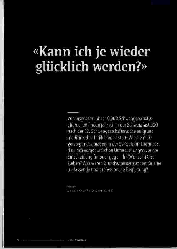 Vorschauseite 1: «Kann ich je wieder glücklich werden? »