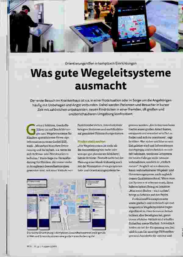 Vorschauseite 1: Was gute Wegeleitsysteme ausmacht