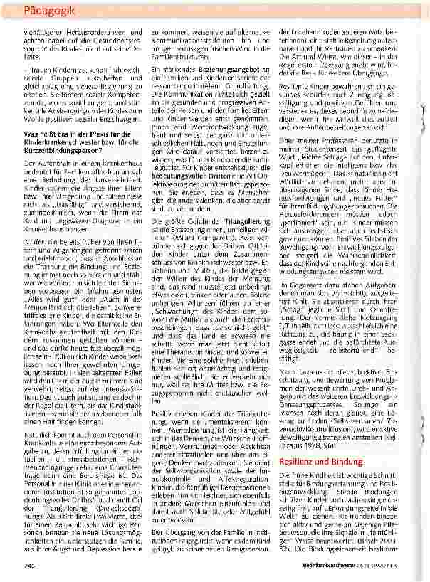 Vorschauseite 6: Resilienz fördern - (wie) geht das?