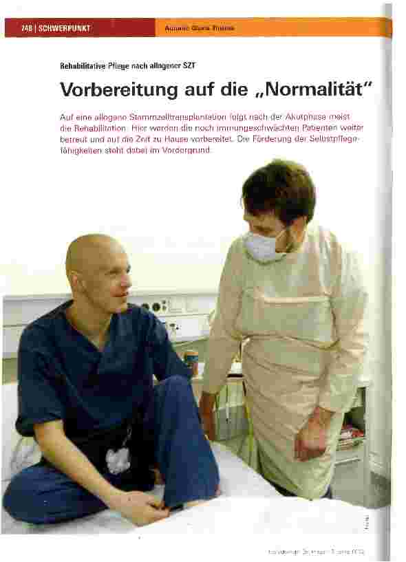 Vorschauseite 1: Vorbereitung auf die „Normalität