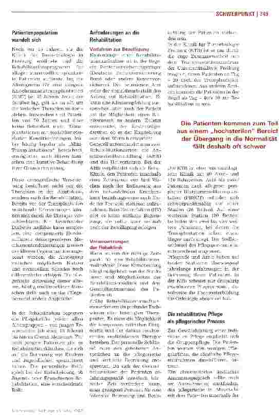 Vorschauseite 2: Vorbereitung auf die „Normalität