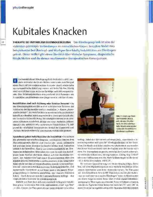 Vorschauseite 1: Kubitales Knacken