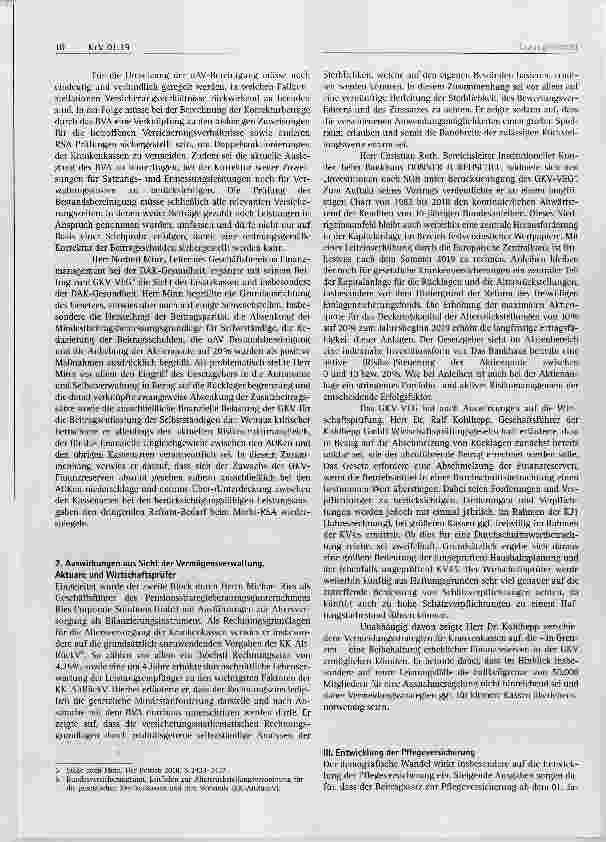 Vorschauseite 2: Tagungsbericht 6. Hamburger Tage Gesetzliche Krankenversicherung