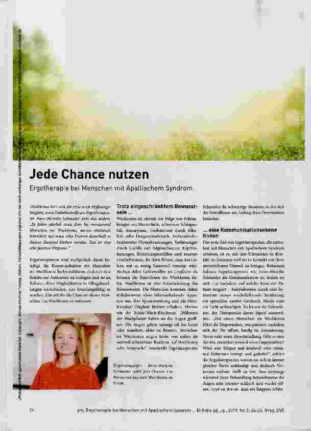 Vorschauseite 1: Jede Chance nutzen