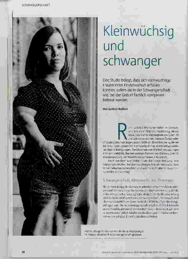 Vorschauseite 1: Kleinwüchsig und schwanger