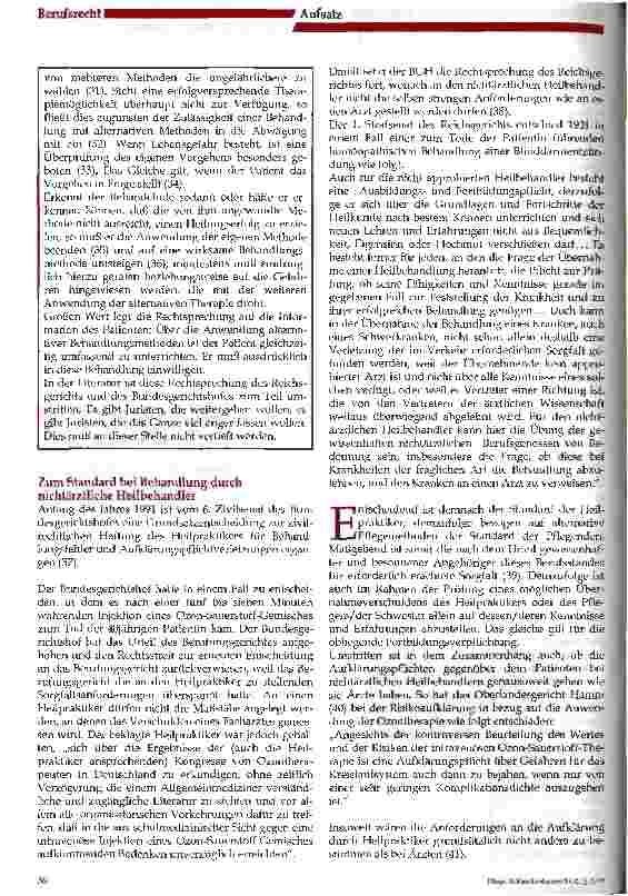 Vorschauseite 4: Die Regeln der Heilkunst - Rechtliche Aspekte einer Therapie jenseits der Schulmedizin -