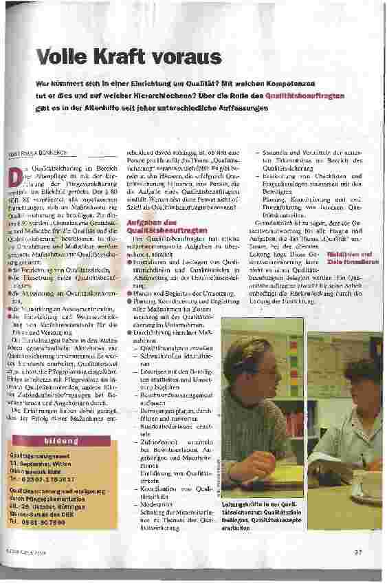 Vorschauseite 1: Volle Kraft voraus