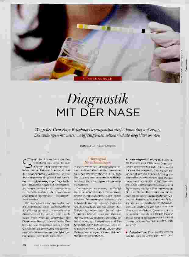 Vorschauseite 1: Diagnostik MIT DER NASE