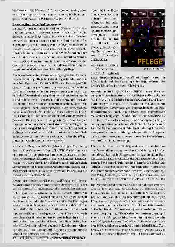 Vorschauseite 3: WEM IST PFLEGE WAS WERT?
