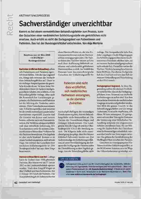 Vorschauseite 1: Sachverständiger unverzichtbar