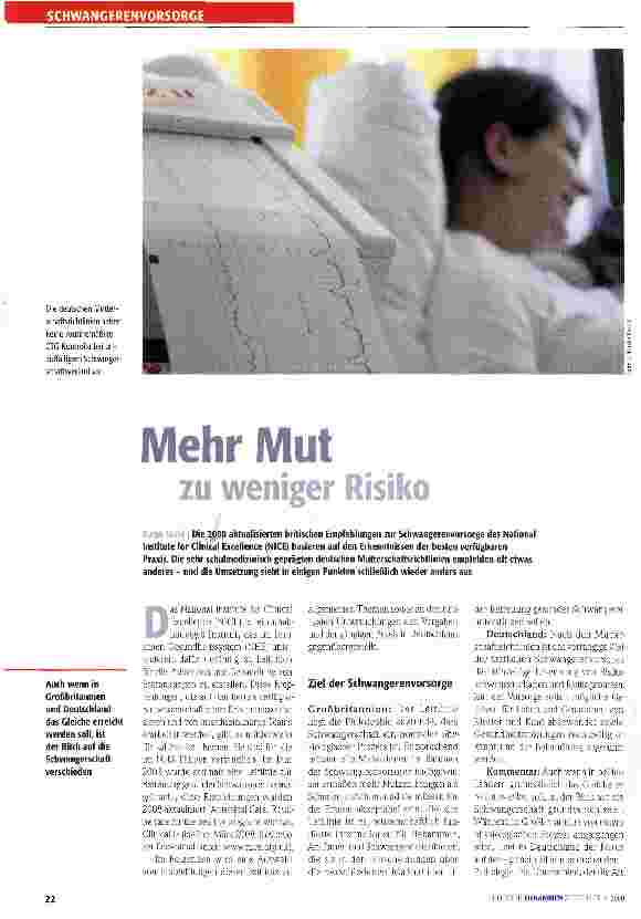 Vorschauseite 1: Mehr Mut zu weniger Risiko