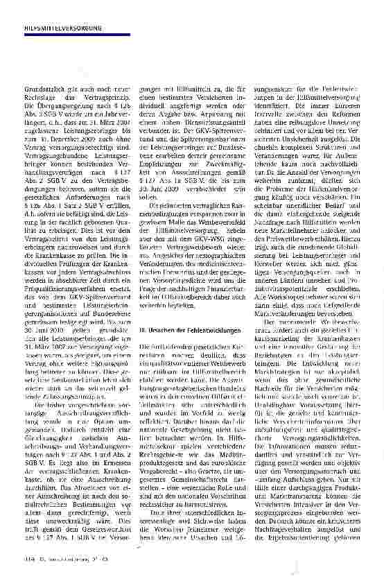 Vorschauseite 3: Hilfsmittelmarkt 2015Entwicklungen in der Hilfsmittelversorgung