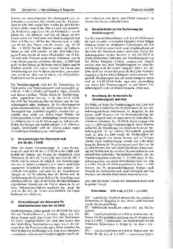 Vorschauseite 6: Alterssicherung in Bulgarien - ein Überblick über das bulgarische Rentenversicherungssystem