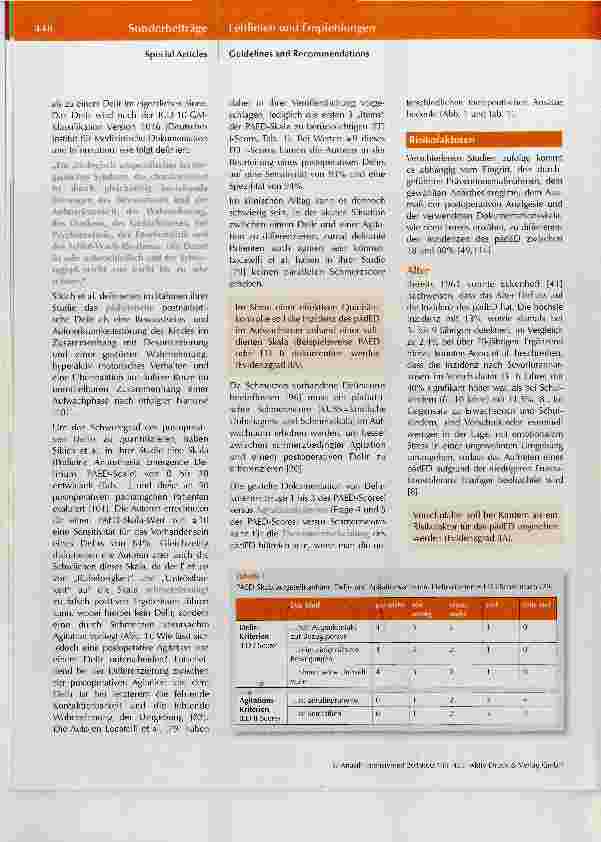 Vorschauseite 4: Prävention und Therapie des pädiatrischen Emergence Delir