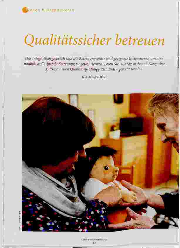 Vorschauseite 1: Qualitätssicher betreuen