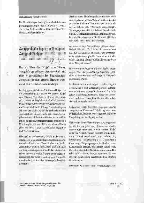 Vorschauseite 1: Angehörige pflegen Angehörige