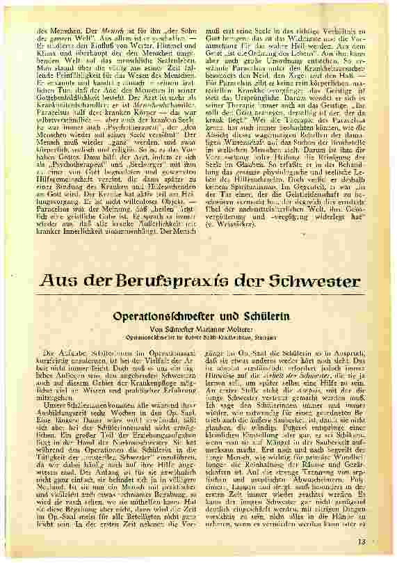 Vorschauseite 1: Operationsschwester und Schülerin