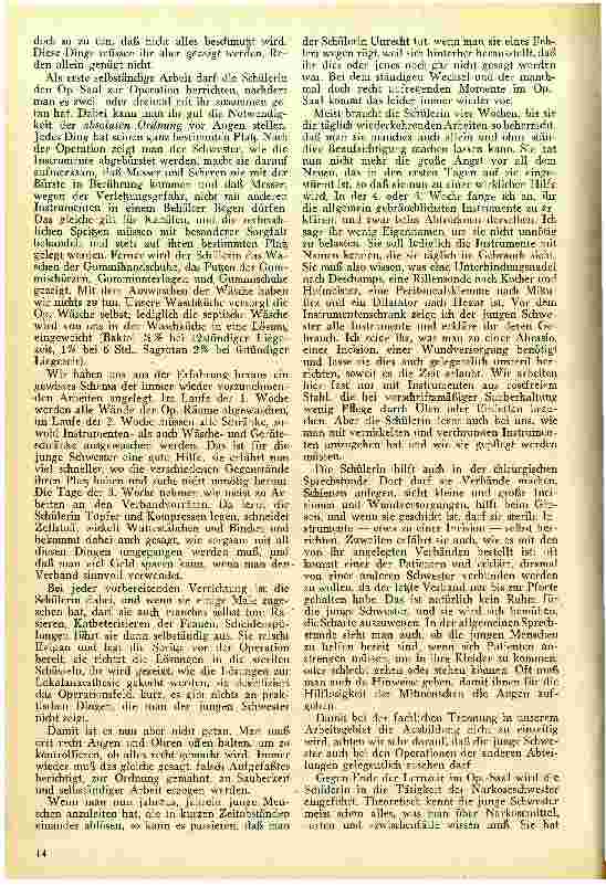Vorschauseite 2: Operationsschwester und Schülerin