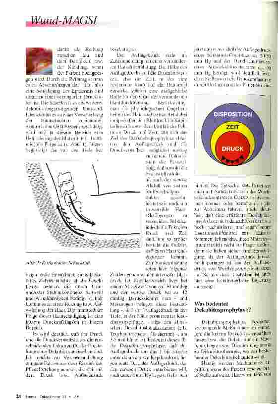 Vorschauseite 2: Vorbeugen ist besser Neue Wege in der Dekubitusprophylaxe