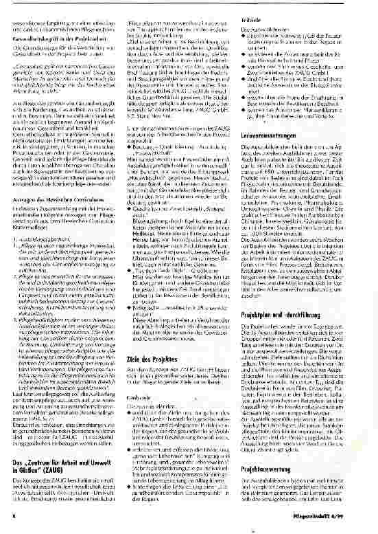 Vorschauseite 5: Gesundheitspflege als Ausbildungsinhalt