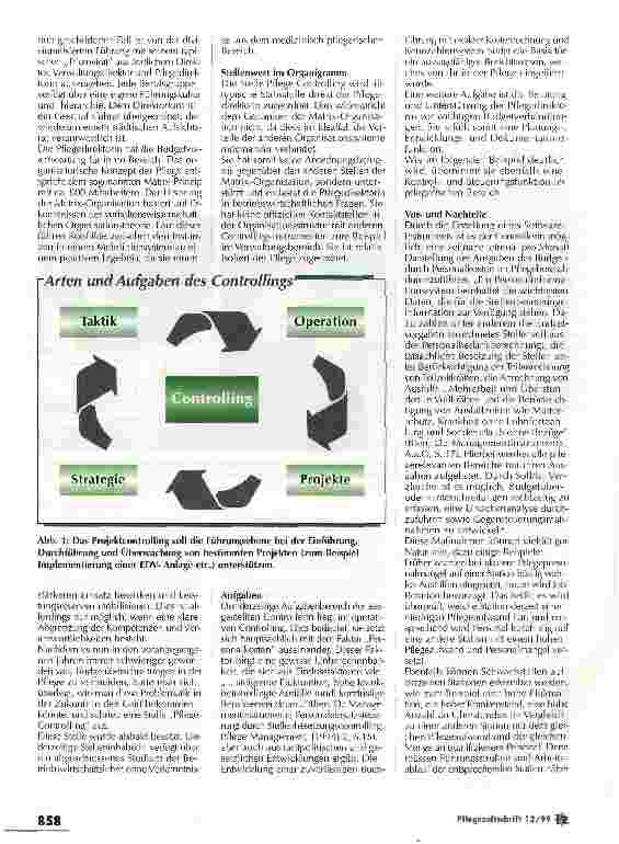 Vorschauseite 2: Effektives Controlling - disziplinär oder interdisziplinär? Betriebswirtschaft in der Pflege