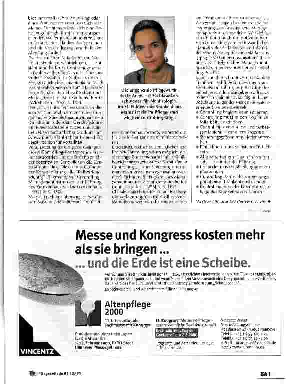 Vorschauseite 5: Effektives Controlling - disziplinär oder interdisziplinär? Betriebswirtschaft in der Pflege
