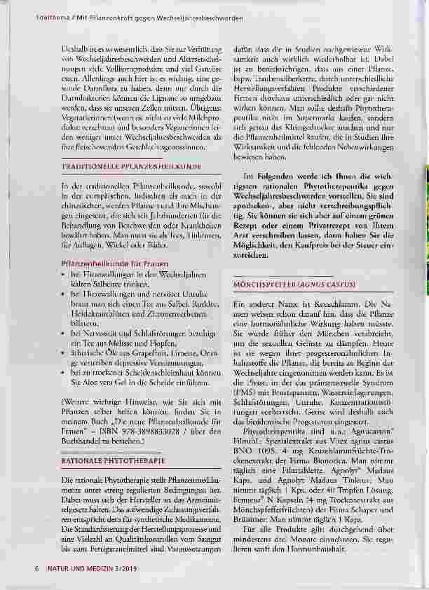 Vorschauseite 3: Mit Pflanzenkraft gegen Wechseljahresbeschwerden