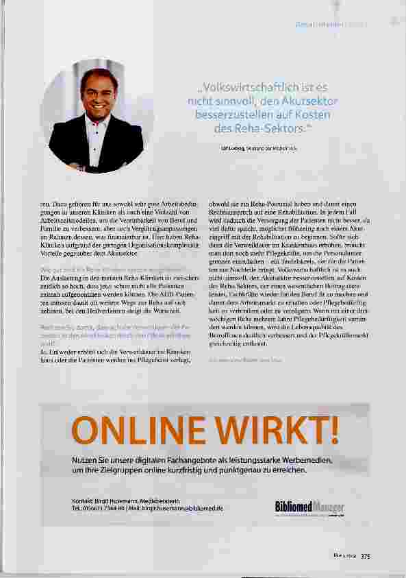 Vorschauseite 2: Die Versorgung der Patienten wird leiden