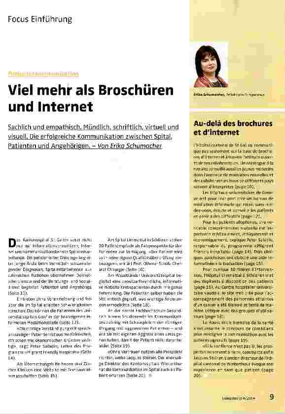 Vorschauseite 1: Viel mehr als Broschüren und Internet
