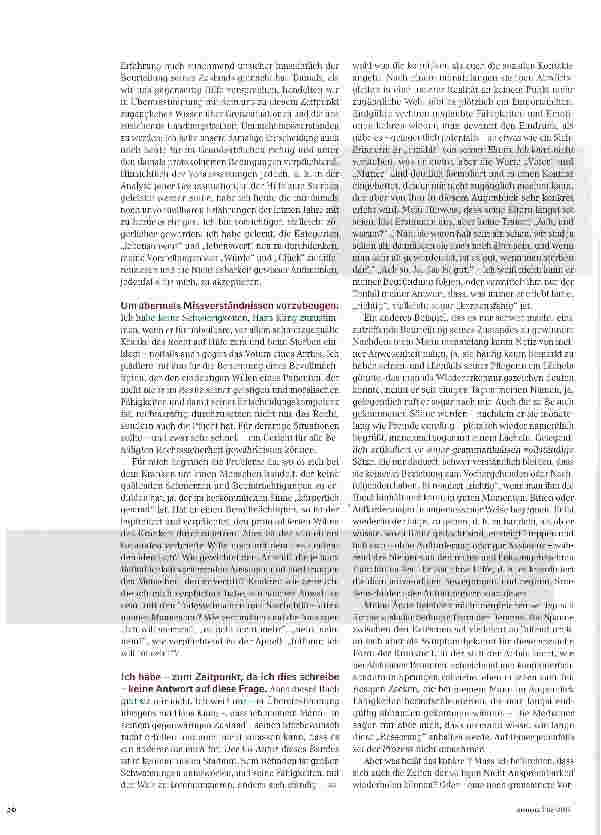 Vorschauseite 3: Ich bin vorsichtiger, vielleicht zögerlicher geworden