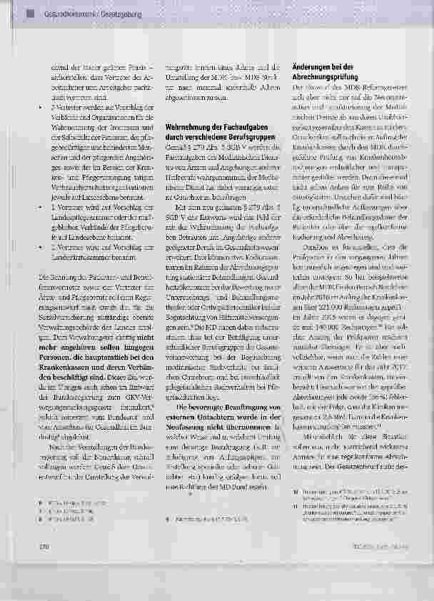 Vorschauseite 3: Reform der Medizinischen Dienste steht bevor