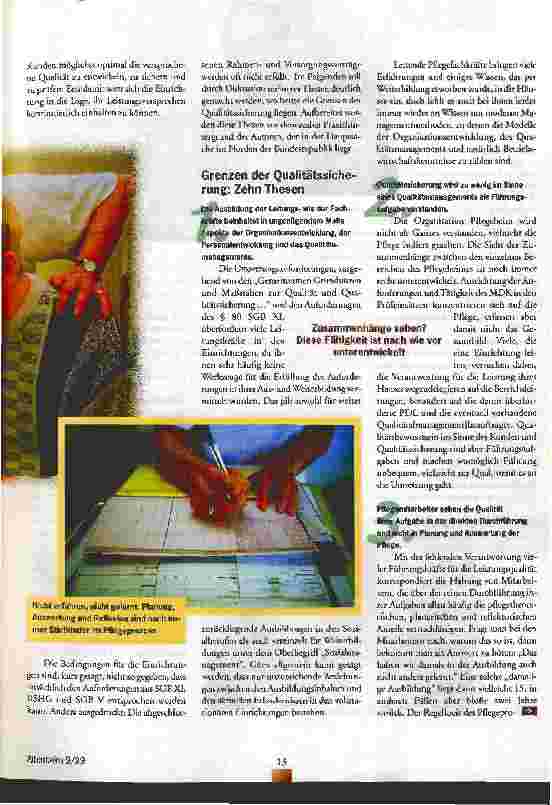 Vorschauseite 2: Grenzen der Qualitätssicherung Die Hürden benennen, aus Fehlern lernen