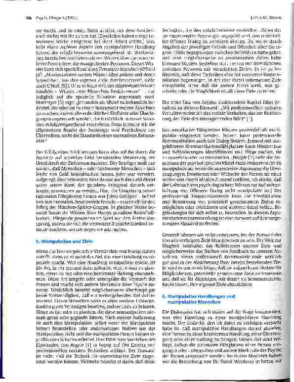 Vorschauseite 5: Diskussion: Manipulativität und Dialog