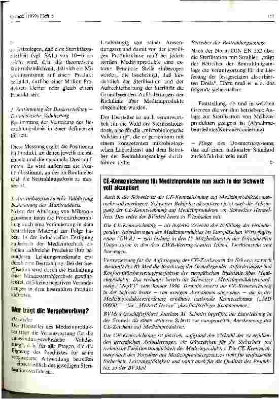 Vorschauseite 3: Die Sterilisation von Medizinprodukten mit Strahlen