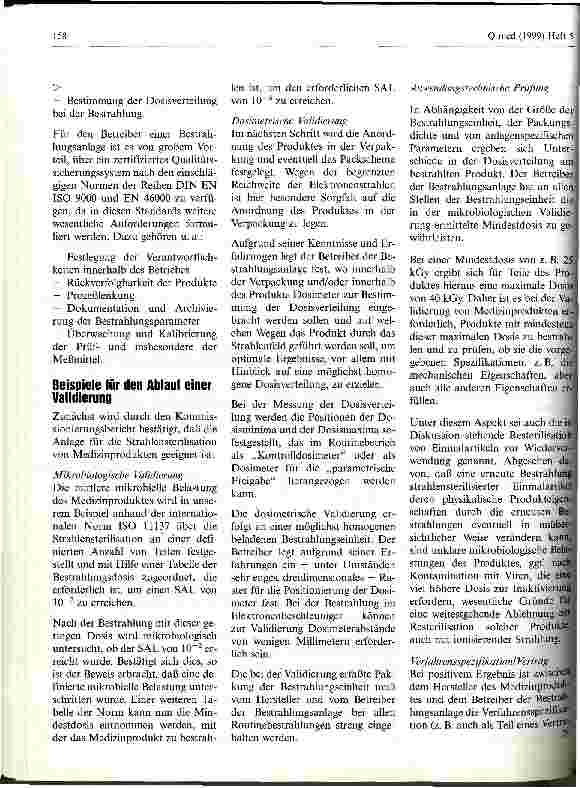 Vorschauseite 4: Die Sterilisation von Medizinprodukten mit Strahlen