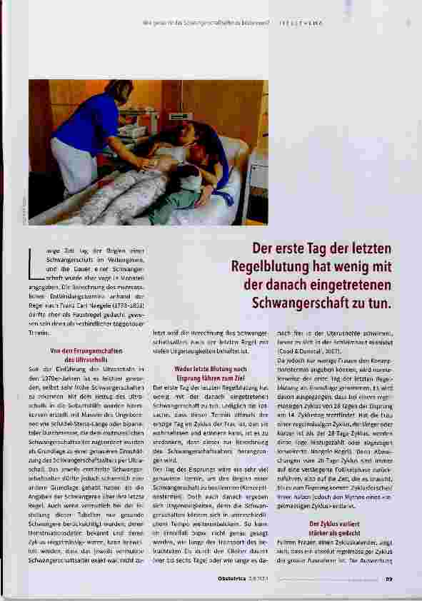 Vorschauseite 2: Wie genau ist das Schwangerschaftsalter zu bestimmen?