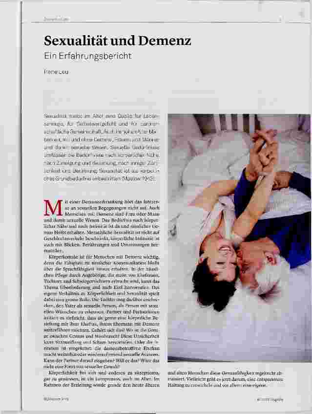 Vorschauseite 1: Sexualität und Demenz