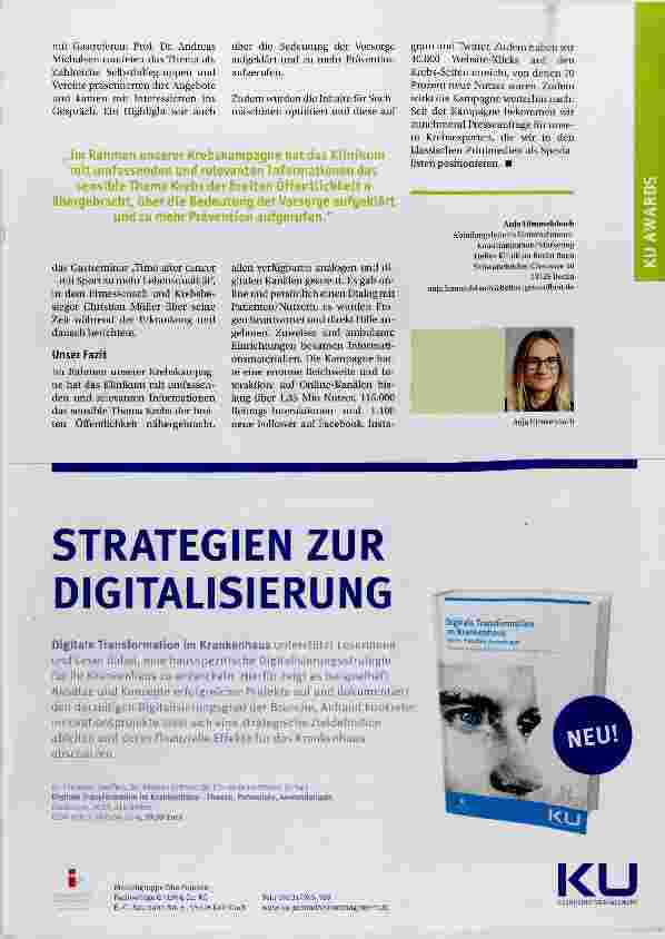Vorschauseite 4: Krebs? Weiter! Leben. Das Helios Klinikum Berlin-Buch erreicht mit seiner Kampagne maximale Aufmerksamkeit für das Thema Krebs