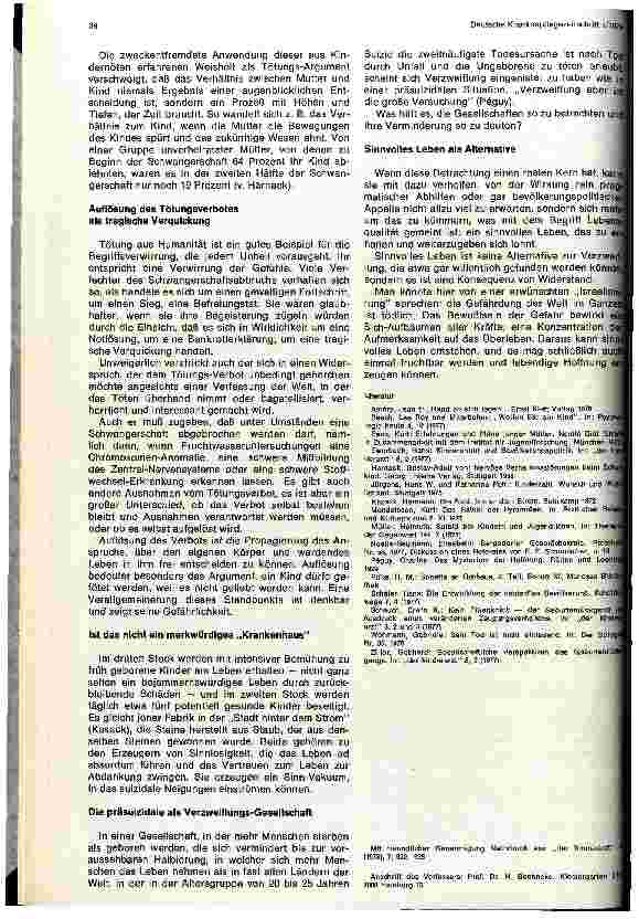 Vorschauseite 4: Das Geburtendefizit oder: die präsuizidale Gesellschaft