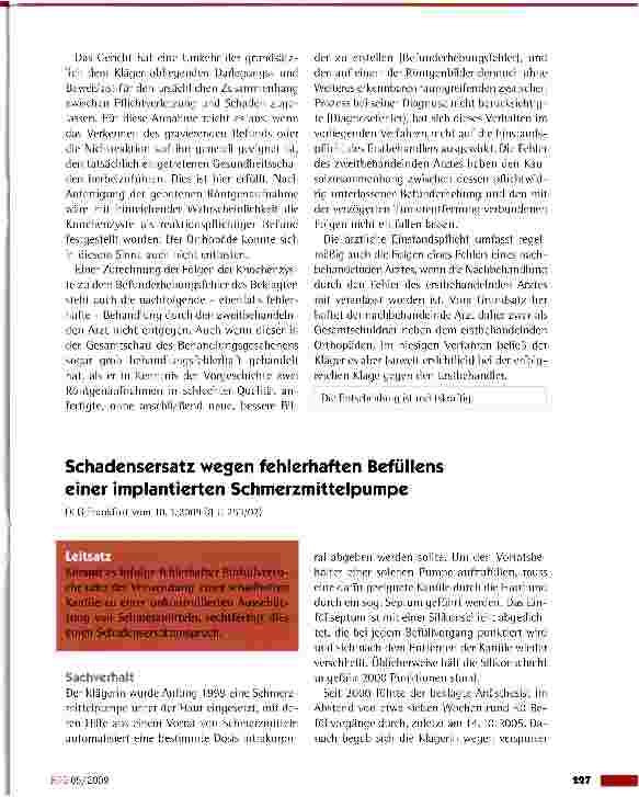 Vorschauseite 2: Befunderhebungsfehler wegen unterlassener Röntgenaufnahme