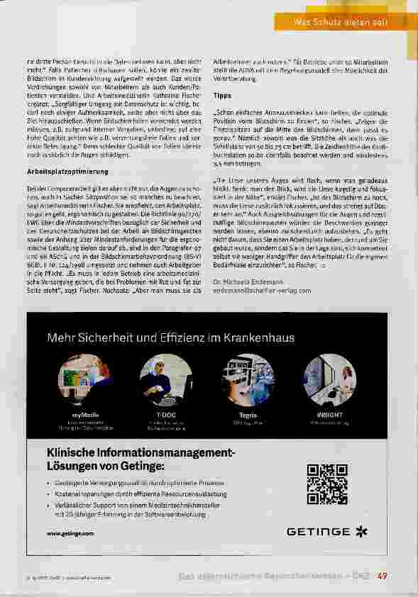 Vorschauseite 2: Vor dem Bildschirm