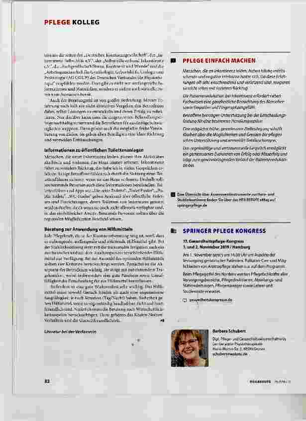 Vorschauseite 3: Inkontinenz: Tabu brechen