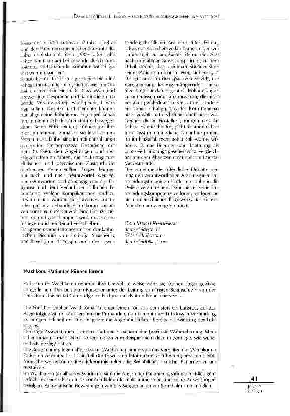 Vorschauseite 3: DARF EIN MENSCH STERBEN - ODER MUSS ER SOLANGE LEBEN WIE MÖGLICH?
