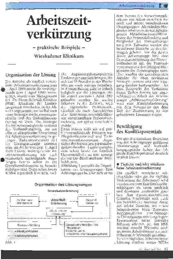 Vorschauseite 1: Arbeitszeitverkürzung - praktische Beispiele-