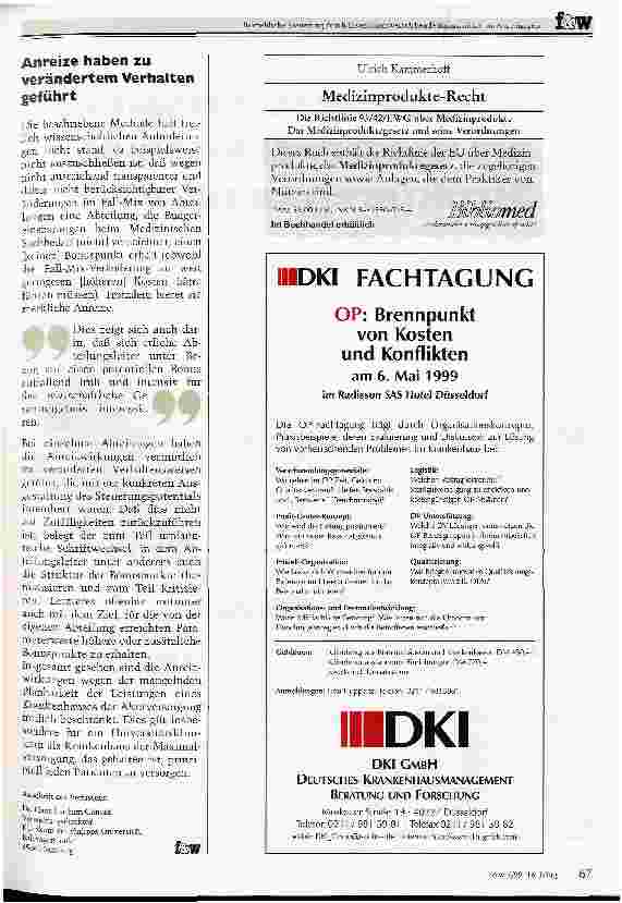 Vorschauseite 3: Ein Praktisches Beispiel aus dem Klinikum der Phillips-Universität Marburg